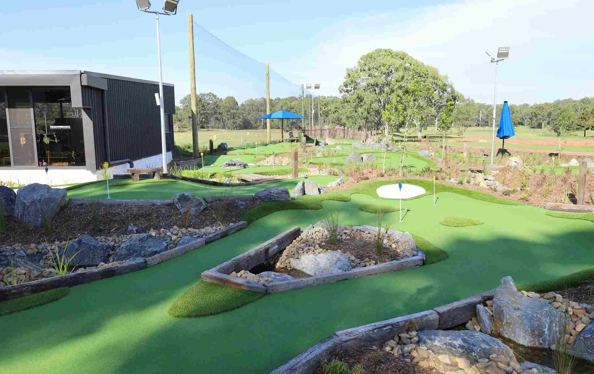 a mini golf course